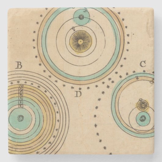 Celestial Atlas 6 Stenen Onderzetter (Voorkant)