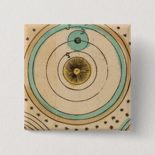 Celestial Atlas 6 Vierkante Button 5,1 Cm