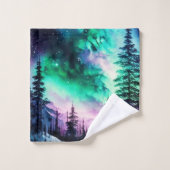 Celestial Aurora Borealis noordelijk licht Bad Handdoek (Wasdoekje)