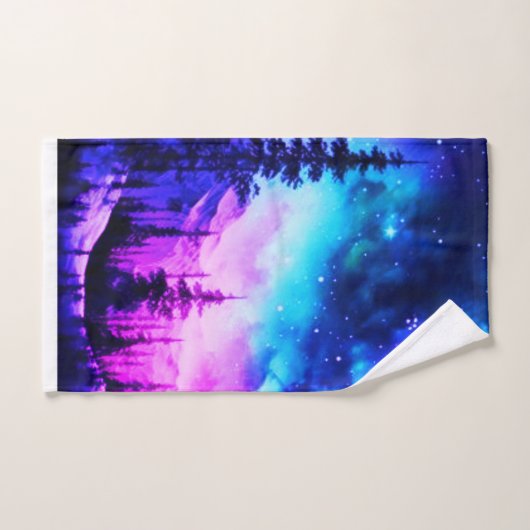 Celestial Aurora Borealis noordelijk licht Bad Handdoek (Handdoek)