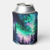 Celestial Aurora Borealis noordelijk licht Blikjeskoeler (Blikje Achterkant)