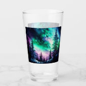 Celestial Aurora Borealis noordelijk licht Glas (Voorkant)