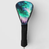 Celestial Aurora Borealis noordelijk licht Golfheadcover (Voorkant)