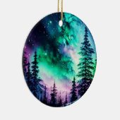 Celestial Aurora Borealis noordelijk licht Keramisch Ornament (Rechts)
