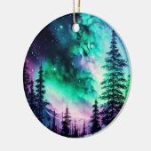 Celestial Aurora Borealis noordelijk licht Keramisch Ornament (Links)