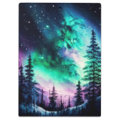 Celestial Aurora Borealis noordelijk licht Klembord (Achterkant)