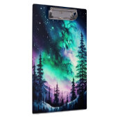 Celestial Aurora Borealis noordelijk licht Klembord (Rechts)