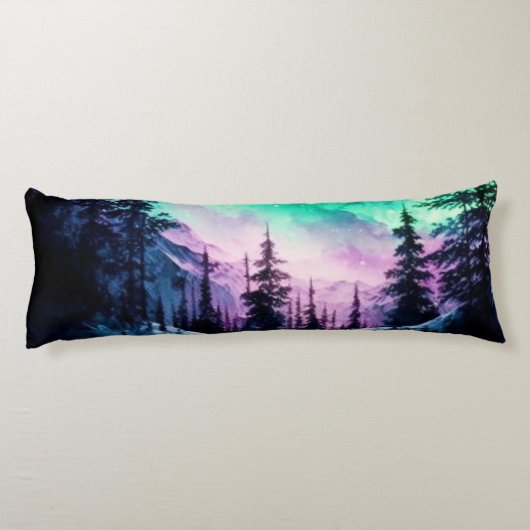 Celestial Aurora Borealis noordelijk licht Lichaamskussen (Achterkant)