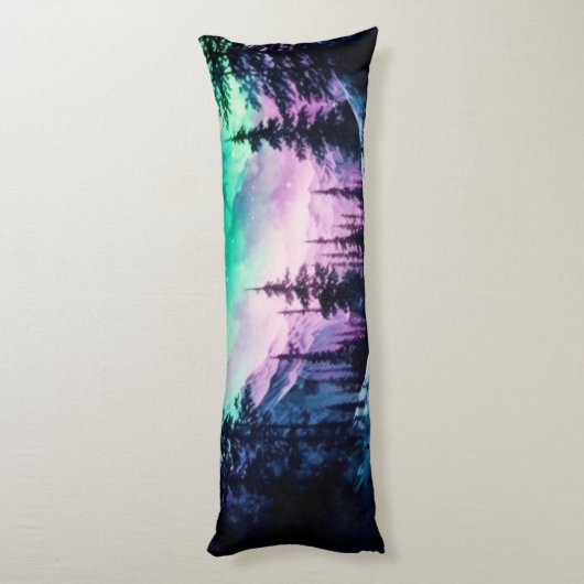 Celestial Aurora Borealis noordelijk licht Lichaamskussen (Achterkant (Verticaal))