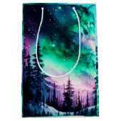 Celestial Aurora Borealis noordelijk licht Medium Cadeauzakje (Voorkant)