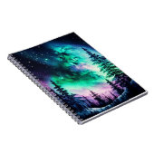 Celestial Aurora Borealis noordelijk licht Notitieboek (Rechterzijde)