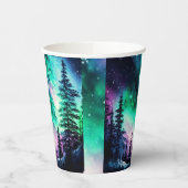 Celestial Aurora Borealis noordelijk licht Papieren Bekers (Links)