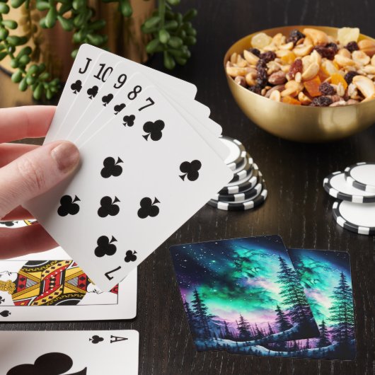 Celestial Aurora Borealis noordelijk licht Pokerkaarten (Insitu)