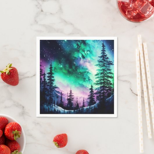 Celestial Aurora Borealis noordelijk licht Servet (Insitu)