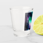 Celestial Aurora Borealis noordelijk licht Shot Glas (Links)