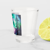 Celestial Aurora Borealis noordelijk licht Shot Glas (Rechts)