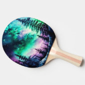 Celestial Aurora Borealis noordelijk licht Tafeltennisbatje (Zijkant)