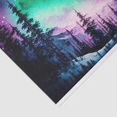 Celestial Aurora Borealis noordelijk licht Tissuepapier (Detail)