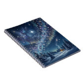Celestial Aurora & Stars Winter Notebook Notitieboek (Rechterzijde)