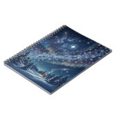 Celestial Aurora & Stars Winter Notebook Notitieboek (Linkerzijde)