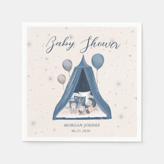 Celestial Baby Beer Pastel Baby shower Servet (Voorkant)