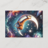 Celestial Baby Giraffe Breng een Boek Baby shower Informatiekaartje (Achterkant)