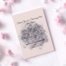 Celestial Baby shower Roze Waterverf Baby Meisje