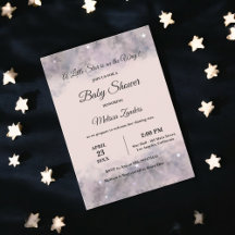 Celestial Baby shower Roze Waterverf Baby Meisje