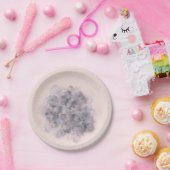 Celestial Baby shower Roze Waterverf Baby Meisje Papieren Bordje (Feest)