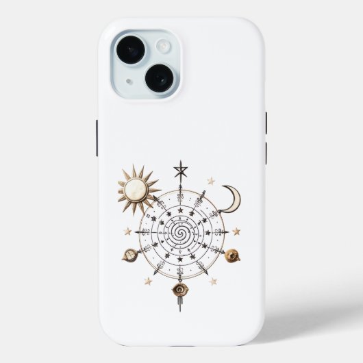 Celestial Balance Mandala iPhone / iPad hoesje (Achterkant)