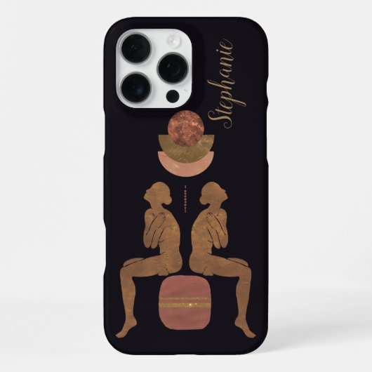 Celestial Balance Monogram Hoesje iPhone Hoesje (Achterkant)