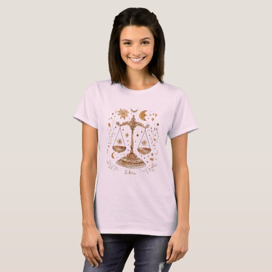 Celestial Balance of Libra T-shirt (Voorkant volledig)
