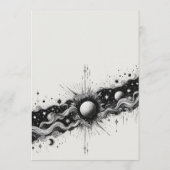 Celestial Band Bruiloft Menu (Achterkant)