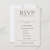 Celestial Band Voedselkeuzes RSVP Kaartje (Voorkant)