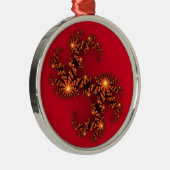 Celestial Beauty in levendige 3D kosmische kunst Metalen Ornament (Rechts)