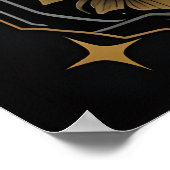 Celestial Bee Poster - Gotische Botanische Insecte (Hoek)