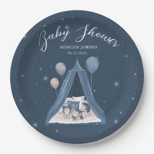 Celestial Beer Baby shower Papier Bord (Voorkant)