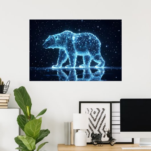 Celestial Beer – Constellation Spirit Animal Poster (Thuiskantoor)