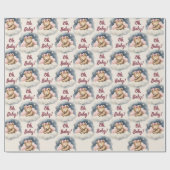 Celestial Beer Meisje Oh Baby Baby shower Cadeaupapier (Vlak)