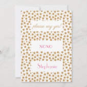 Celestial ben je mijn bruidsroze wit kaart (Achterkant)