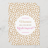 Celestial ben je mijn bruidsroze wit kaart (Voorkant / Achterkant)