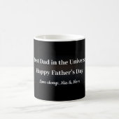 Celestial Best Dad Mug Black Gold Keepsake Gift Koffiemok (Center)