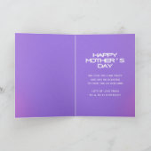 Celestial BESTE MOEDER OOIT Moederdag Foto Feestdagen Kaart (Binnen)