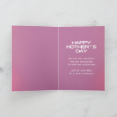 Celestial BESTE MUM OOIT Moederdag Foto Feestdagen Kaart (Binnen)