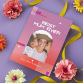 Celestial BESTE MUM OOIT Moederdag Foto Feestdagen Kaart