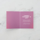 Celestial BESTE MUM OOIT Moederdag Foto Feestdagen Kaart (Binnen)