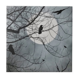 Celestial Birds Keramische Tegel Tegeltje