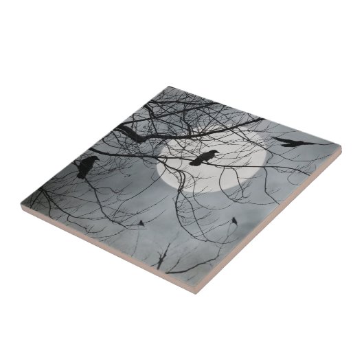 Celestial Birds Keramische Tegel Tegeltje (Zijkant)