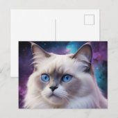 Celestial Birman Cat Portrait Briefkaart (Voorkant / Achterkant)