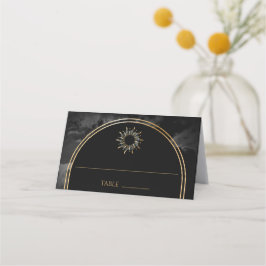 Celestial Black Arch Galaxy Place Card Plaatskaartje